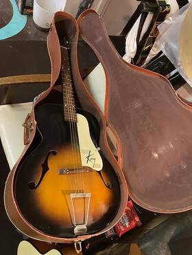 Kay L-5455 Vintage Archtop Model Acoustic Guitar Without Hsc - Sunburst As Is Restore
