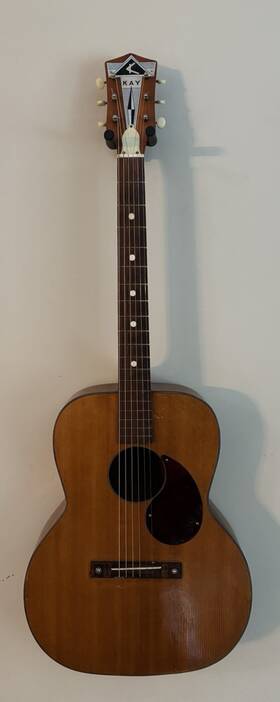 L3138 Kay Acoustic Guitar Made In Usa With Case Good Condition Used Tested Works L3138 Kay Acoustic Guitar Made In Usa With Case Good Condition Used Tested Works