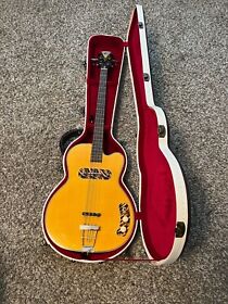 K162vbk Kay Vintage Reissue Pro Electronic Bass Guitar Blonde