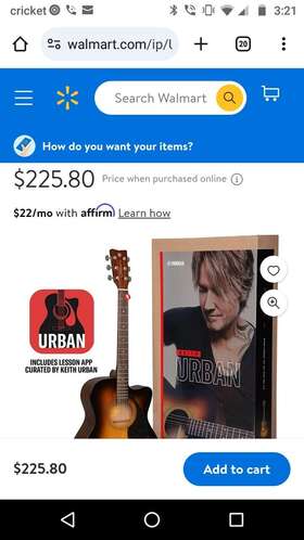 Keith Urban 546512365324 Player Acoustic Guitar
