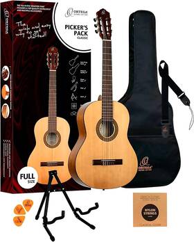 Rppc44 Kellards Nylon 6 Strings Classical Guitar Set For Beginner Full Size