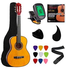 Bcg31-am Kids Beginner 31inch Classical Acoustic Guitar 1/4 Size Nylon Strings 30inch Natural