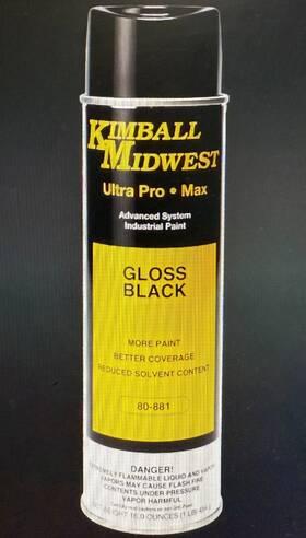 80-881c Kimball Midwest 80881 Gloss Black