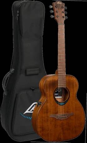 Tbw1te-brw Lag Guitars Bluewave Travel Vintage Brown Satin Smart Guitar