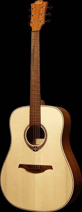 Lag Guitars Tl70d-nat Tramontane 70 Dreadnought Left-handed Natural