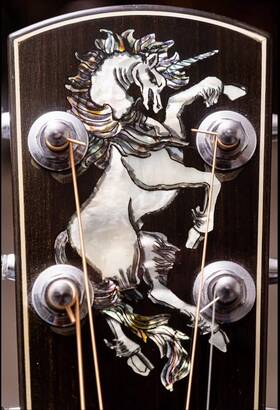 Omv-10 Larriv E Larrivee Rare Unicorn Inlay Purest Sound Achievable In Acoustic Guitar