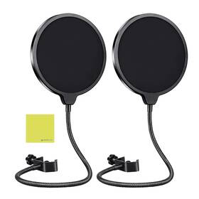 0374020501 Liquid Audio Professional Microphone Pop Filter Mask Shield Bundle With