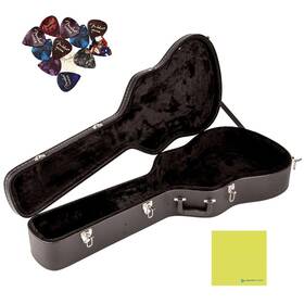 Liquid Audio 810139692980 Squier Flat-top Dreadnought Acoustic Guitar Case Bundle With 12-pack Open Box