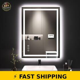 L001ac6080 Loaao 24x32 Led Bathroom Mirror Dimmable Anti-fog Shatter-proof