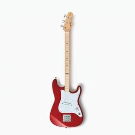 1470323 Loog Guitars Fender X 3-string Stratocaster Candy Apple Red Instruments