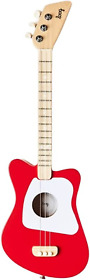 Loog Mini 3 String Acoustic Kids Guitar For Beginners App And Lessons Red Ages