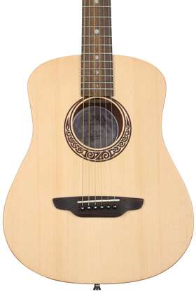 Luna 819998040918 Safari Muse Spruce Travel Guitar - Satin Natural