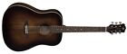 Luna Art Vintage Style Dreadnought Full Size Acoustic Solid Top Guitar
