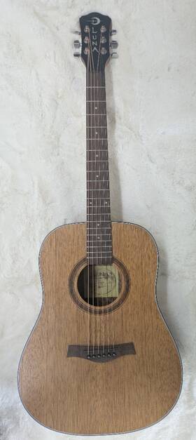 Luna Iw-38m-ns Guitars 6 String Dreadnought Mahogany Acoustic Guitar - Prototype Iw-38m Ns