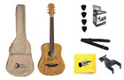 Luna Safari Bamboo 3/4 Size Travel Acoustic Guitar With Bag Tuner And More