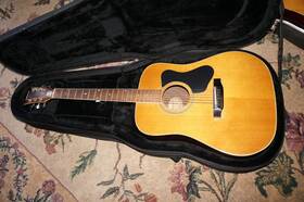Madeira A-30r By Guild Rosewood Dreadnaught Flat Top Guitar With Case Local Pickup