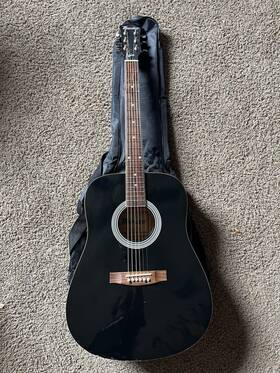 Sa41bk Maestro Acoustic Guitar With Gigbag