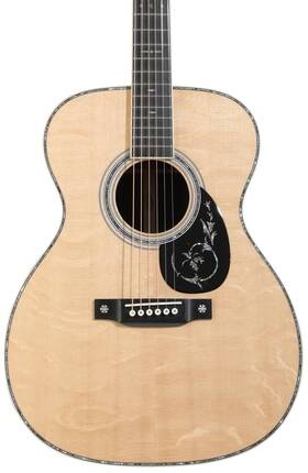 10cmdfglc24-022878 Martin Custom Shop Ziricote Auditorium Acoustic Guitar - Natural