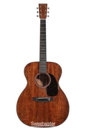 10cmdfglc25-012625 Martin Custom Shop 000-18 Flame Mahogany Acoustic Guitar - Natural