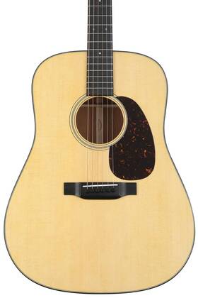 10d18satin Martin D-18 Satin Acoustic Guitar - Natural