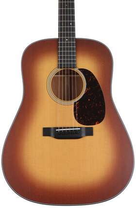 10d18satinamberburst Martin D-18 Satin Acoustic Guitar - Amberburst