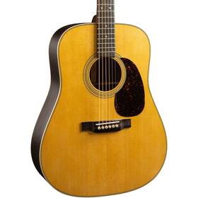10d28satin Martin D28 Satin Dreadnought 6 String Acoustic Guitar - Natural