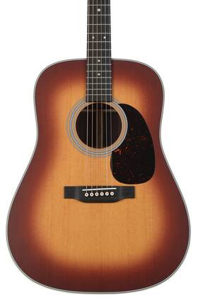10d28satinamberburst Martin D-28 Satin Acoustic Guitar - Amberburst