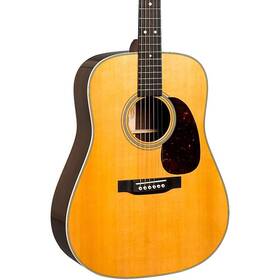 10y25d28 Martin D-28 Standard Dreadnought Acoustic Guitar Natural