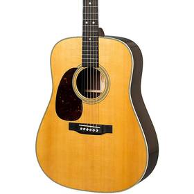10y25d28l Martin D-28 Standard Left-handed Dreadnought Acoustic Guitar Natural