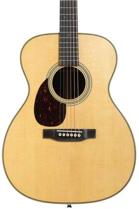 10y25om28elrbl Martin Om-28e Standard Series Left-handed Acoustic-electric Guitar - Natural