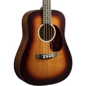 11djr10ebassburst-01 Martin Djr-10e Dreadnought Junior Acoustic 4 String Bass - Satin Burst