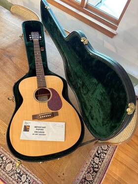 696525 Martin Jm Jumbo Mahogany Back Acoustic Guitar Usa Made With Hard Case