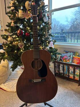 Martin 729789001250 Usa Made 000 Special Edition All Walnut Acoustic Guitar With Gig Bag