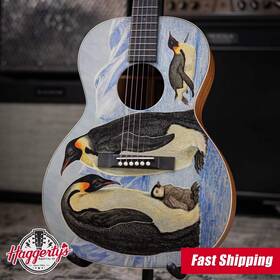 Martin 729789706865 00l Biosphere Iv Acoustic Guitar - Custom Emperor Penguin Ink With Gig Ba