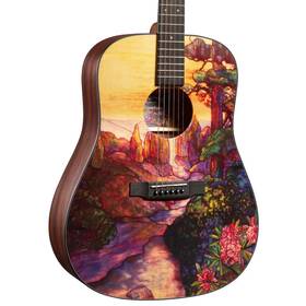 Martin 729789713146 D-11 Stained Glass Limited Edition Acoustic Guitar Solid Spruce Top