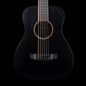 84mar046 Martin Used Lx Black Little Travel Acoustic Guitar With Gig Bag