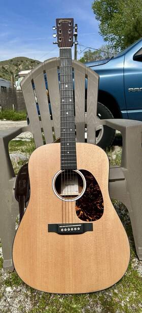 D-10e Martin Sitkatop Sitka Top Acoustic Electric Guitar With Gig Bag