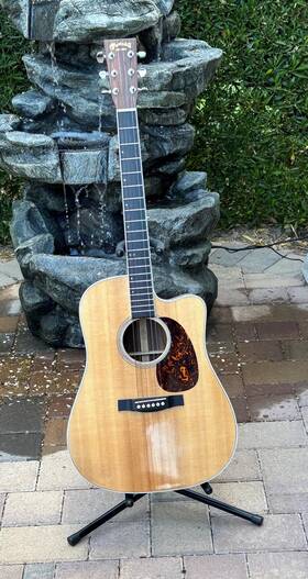 Martin Dcp3a Acoustic Electric Guitar In Excellent Condition Includes Ohsc