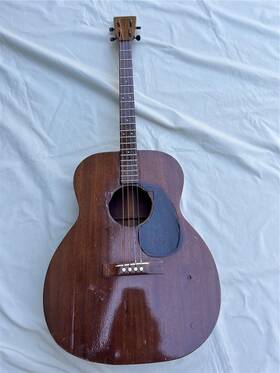 O-17t Martin Vintage 1944 All Mahogany Tenor Guitar Project Repair Restoration