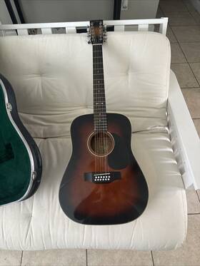 Dt12-4 Martin Sigma Mahogany 12-string Guitar With Skb Hard Case