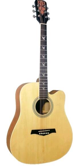 Martin Smith 313053296260 41 Inch Rockjam Premium Right Handed Acoustic Guitar Natural Wood Color