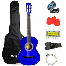 Martin Smith Acoustic Guitar Kit With Gig Bag Plectrums Pick Holder Tuner