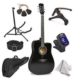 Master Play 731199522058 Master-play Beginner Full Size 41 Inch Wood Cutaway All String Acoustic Guitar W Master Play 731199522058 Master-play Beginner Full Size 41 Inch Wood Cutaway All String Acoustic Guitar W