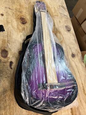 G30-pur-suna Masterplay Acoustic Guitar For Kids - 30 Inch Beginner Purple Gradient With Case