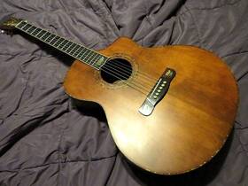 Dg-20koa Merida Solid Spruce-koa Acoustic Guitar- Lovely And Incredible