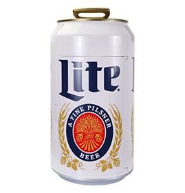 Miller Lite 8 Can Thermoelectric Mini Fridge 5.4 L 5.7 Quarts Capacity 12v