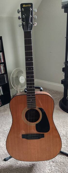 Md500 Morris Vintage Wt Mahogany Natural Acoustic Guitar