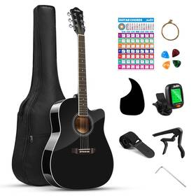 Moukey 262415448983 41 Inch Acoustic Guitar For Beginners Adult Teen Full Size Guitarra Acustica With