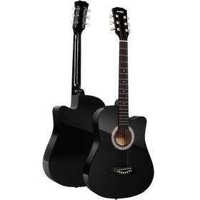 Eag-100 Moukey Mk3080 38 Inch Acoustic Guitar Basswood With Strap Bag Pick String Black