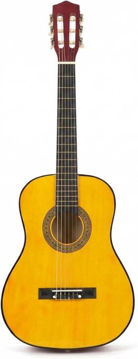 Music Alley 705353440625 34 Inch Junior Classic Acoustic Guitar With Lessons And String Sticker